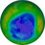 Antarctic Ozone 2011-08-27